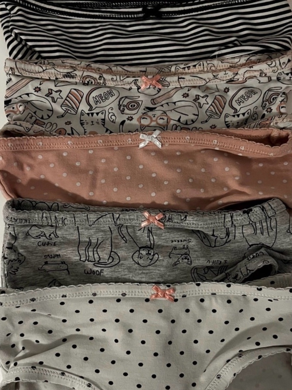 (7) Carters 2/3 Toddler Girl Underwear